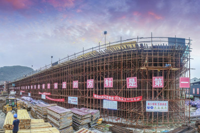 104国道西向建设工地实拍组图4