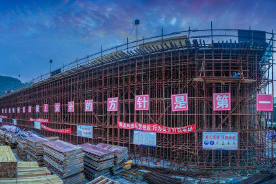 《104国道西向建设工地实拍》组图4