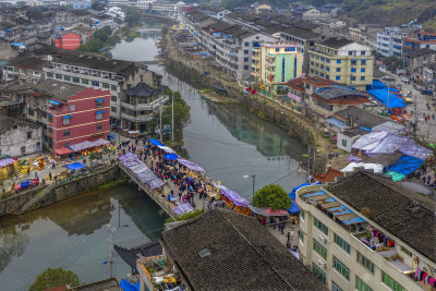 瞿溪会市全貌
