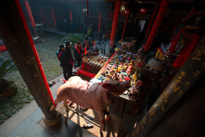 梧溪富氏祠堂祭祖