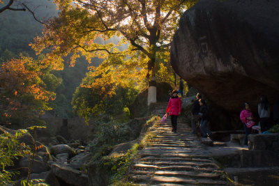 红枫古道秋色浓