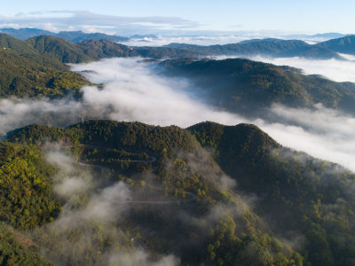 纸山门户，瞿溪山区壮美云海