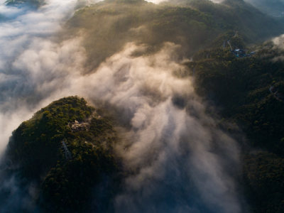 纸山门户，瞿溪山区壮美云海