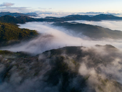 纸山门户，瞿溪山区壮美云海