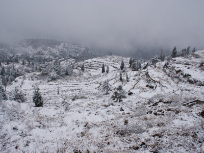 纸山梯田雪景