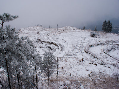 纸山梯田雪景