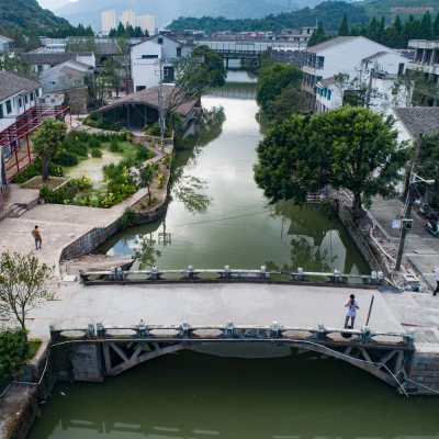 俯瞰山根小镇