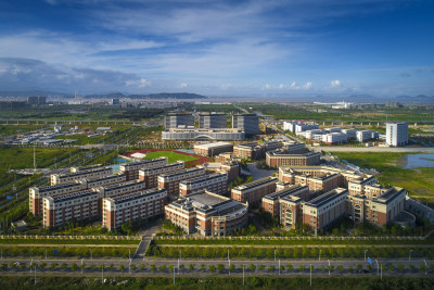 鸟瞰温州外国语学校