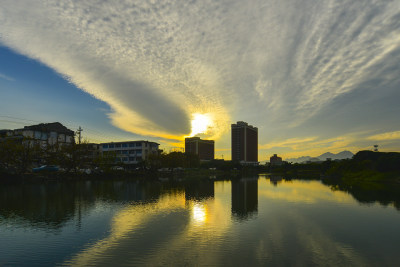 大学城晚霞