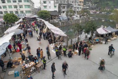 瞿溪会市掠影