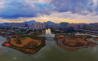 建设中的三垟湿地 组照3