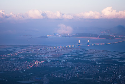 2018年9月17日，拍摄于上海至温州飞机上拍的。