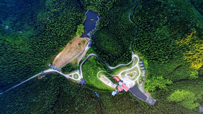 2016年7月22日航拍在文成月老山森林公园