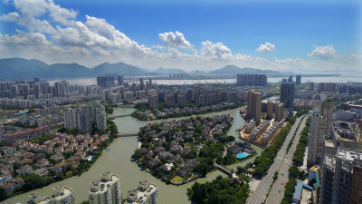 龙湾西部城市建设日新月异，飞速发展。