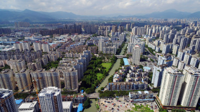 龙湾西部城市建设日新月异，飞速发展。