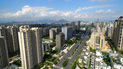 龙湾西部城市建设日新月异，飞速发展。