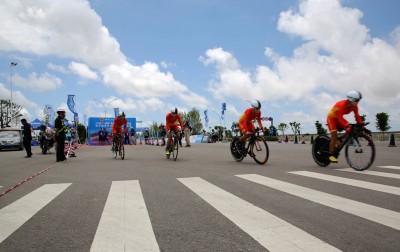 全国自行车锦标在瓯江口举行