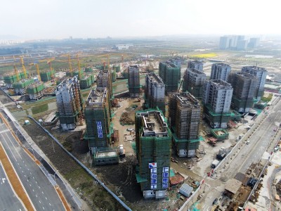 建设中的瓯江口产业聚集区