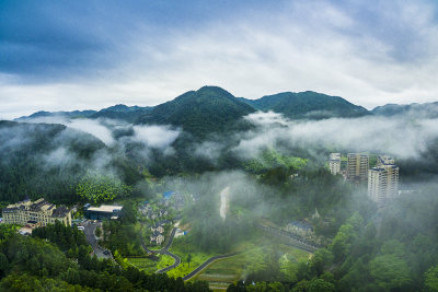 温州市文成天鹅堡养生酒店地处山坳之中,四周森林密布,空气清新,环境幽雅,酒店内有泳池,旁边100米处