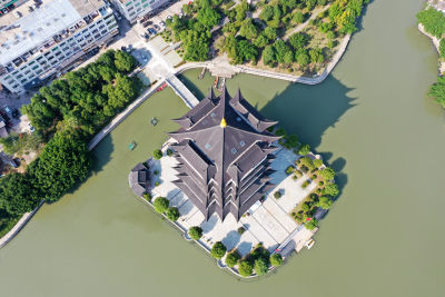 高处俯瞰伯温楼