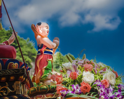 拍摄于温州大罗山《天护寺祭拜活动》