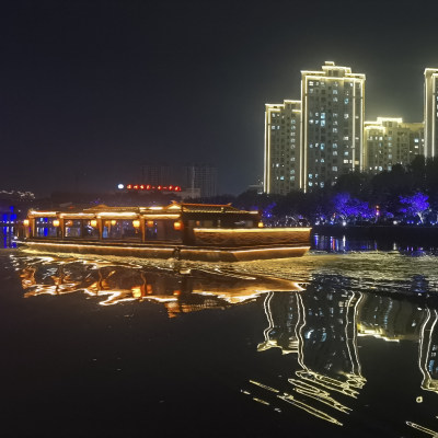 拍摄于南塘夜景