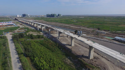 建设中的瓯江口