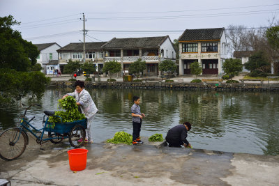 魅力水乡栏杆桥