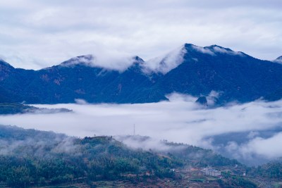 《雾锁百丈岩》