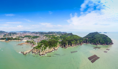 绿色洞头东沙风光