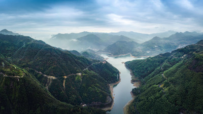 绿色泽雅水库美景组图6