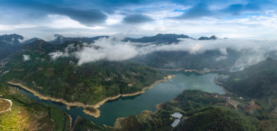 绿色泽雅水库美景组图1