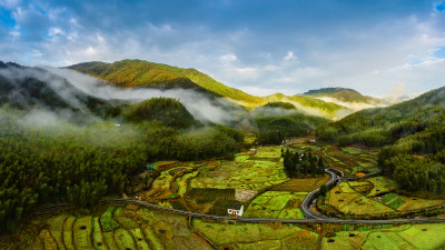 泽雅晨雾组图5