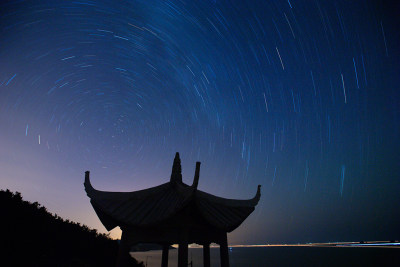 洞头夏季璀璨星空。