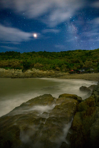 洞头夏季璀璨星空。