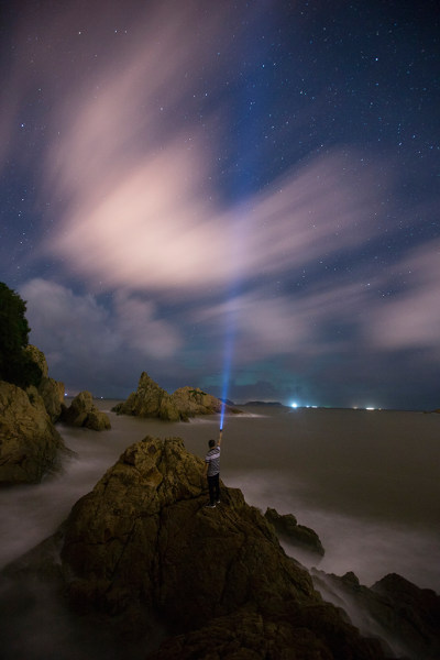 洞头夏季璀璨星空。