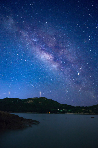 洞头夏季璀璨星空。