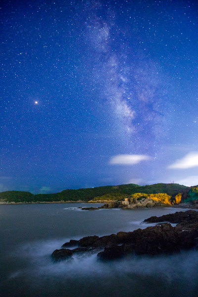 洞头夏季璀璨星空。