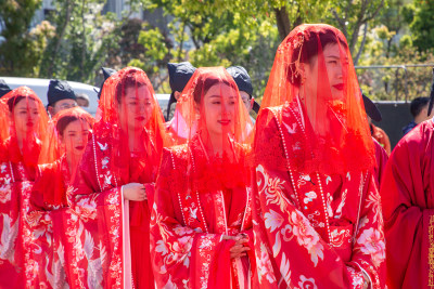 瓯江口集体古风婚礼