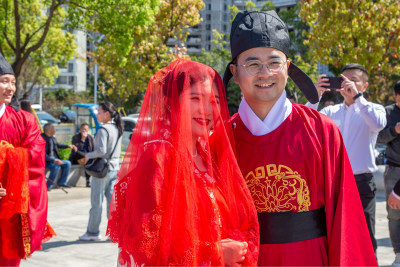 瓯江口集体古风婚礼