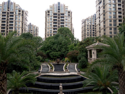 美丽的欣园住宅区