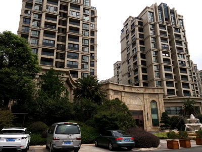 美丽的欣园住宅区