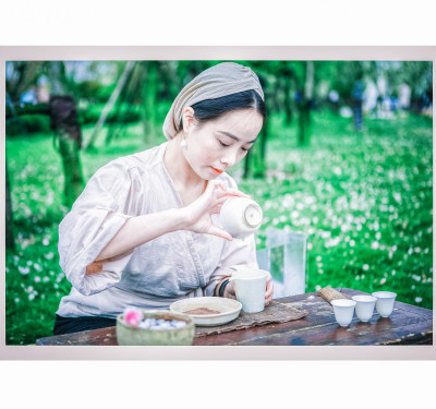 瓯江口樱花节组照三