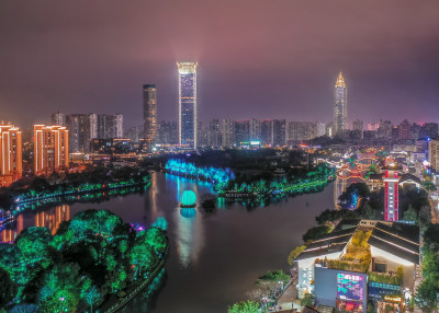 塘河夜画组照之6，拍摄时间：2021.3.7