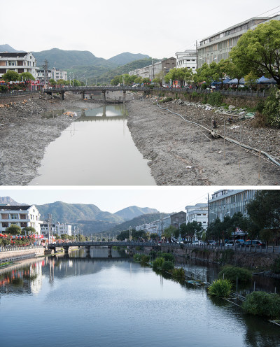 河道整治前后二