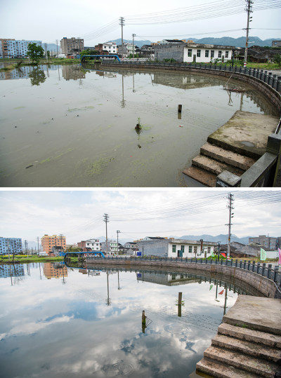 河道整治前后四