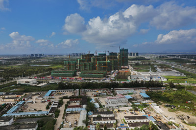 建设中的瓯江口