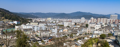 瞿溪镇的全景图