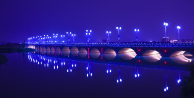 三垟大桥夜景