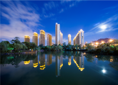 半塘夜景